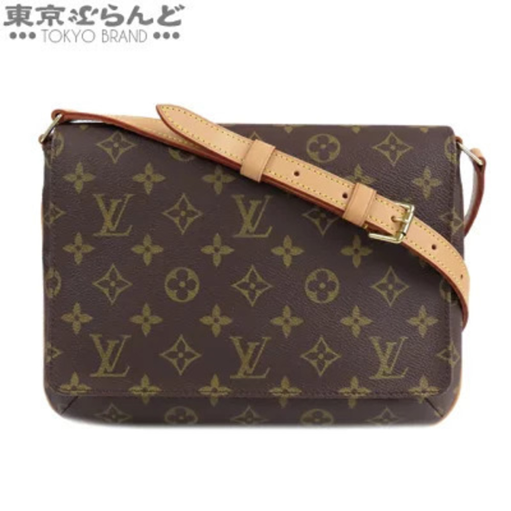 Louis Vuitton Musette Tango Short Shoulder Bag Monogram Canvas Brown